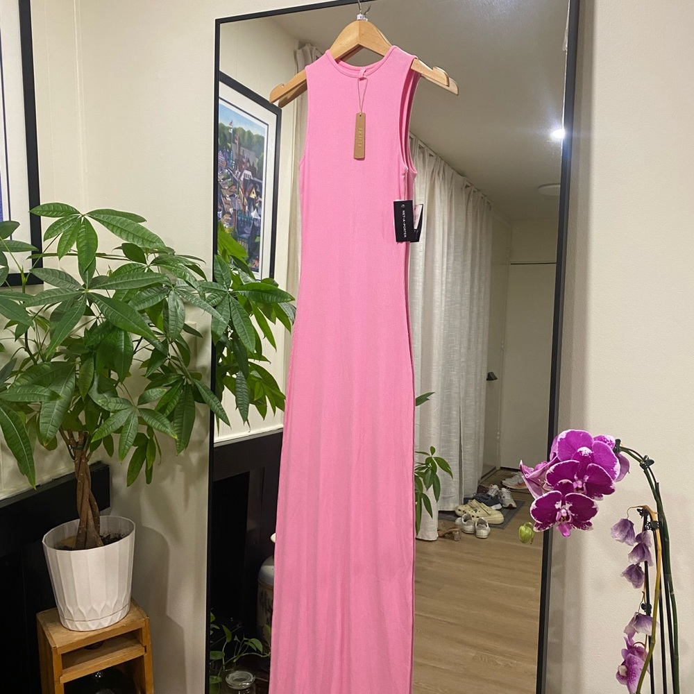 NWT SKIMS Cotton Candy Soft Lounge Tank Dress size Small